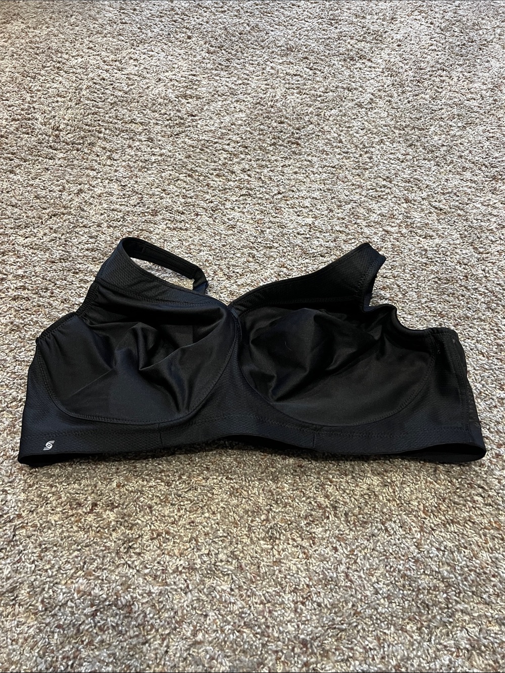 Glamorise Black Supportive Full-Coverage Sports Bra